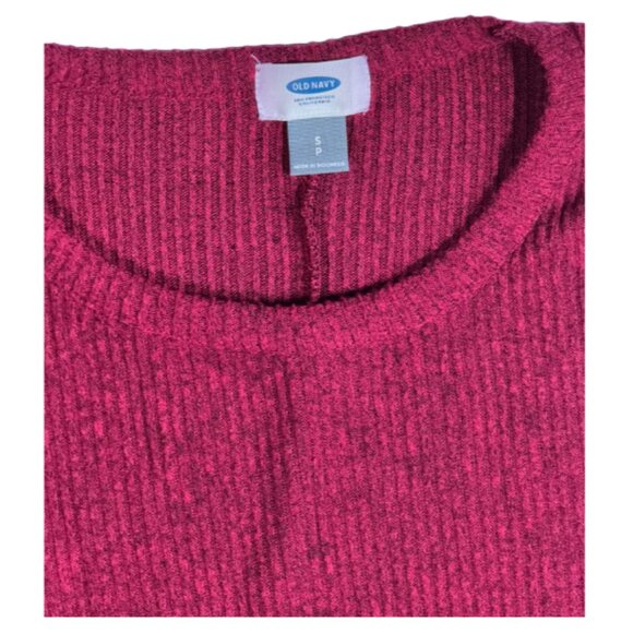 Old Navy SoSoft Raspberry Ribbed Long Sleeve - Picture 3 of 3